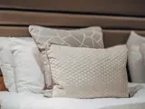 Pillows on a bed