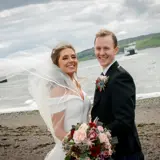 couple getting married on largs coast at brisbane house wedding venue
